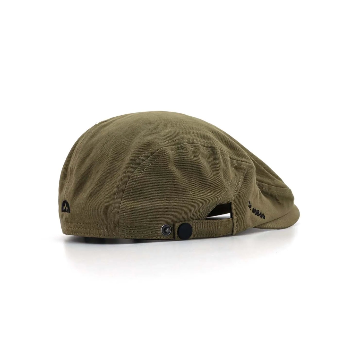 Casual Embroidered Cotton Beret Hat - Vintage Soft Reversible Newsboy Flat Cap