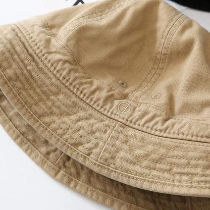 Versatile Retro Bucket Hat Japanese Style Short-Brim Fisherman Cap