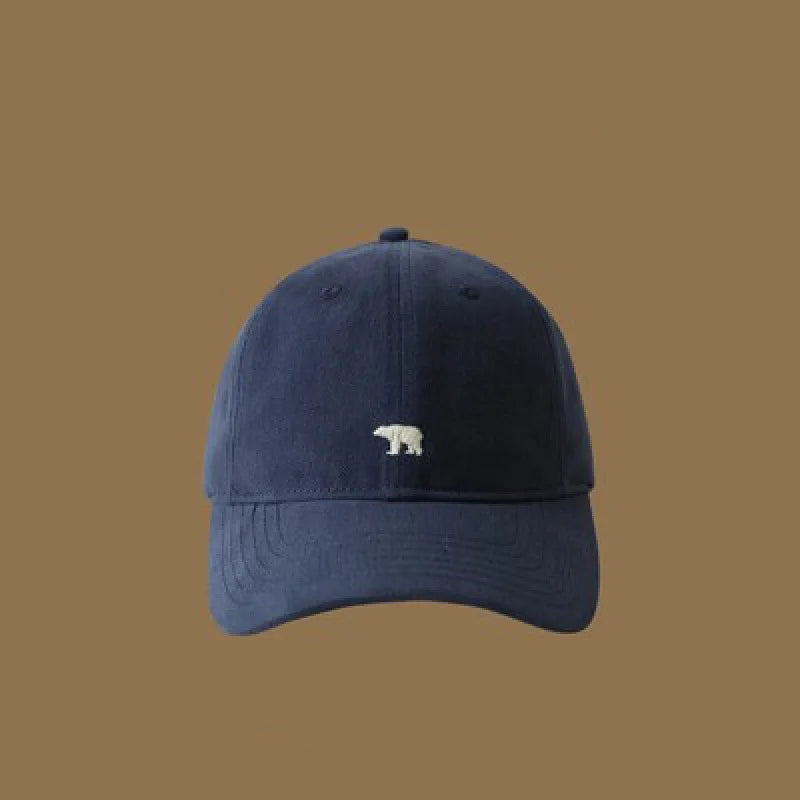 1pc Polar Bear Embroidered Baseball Hat for Men and Women