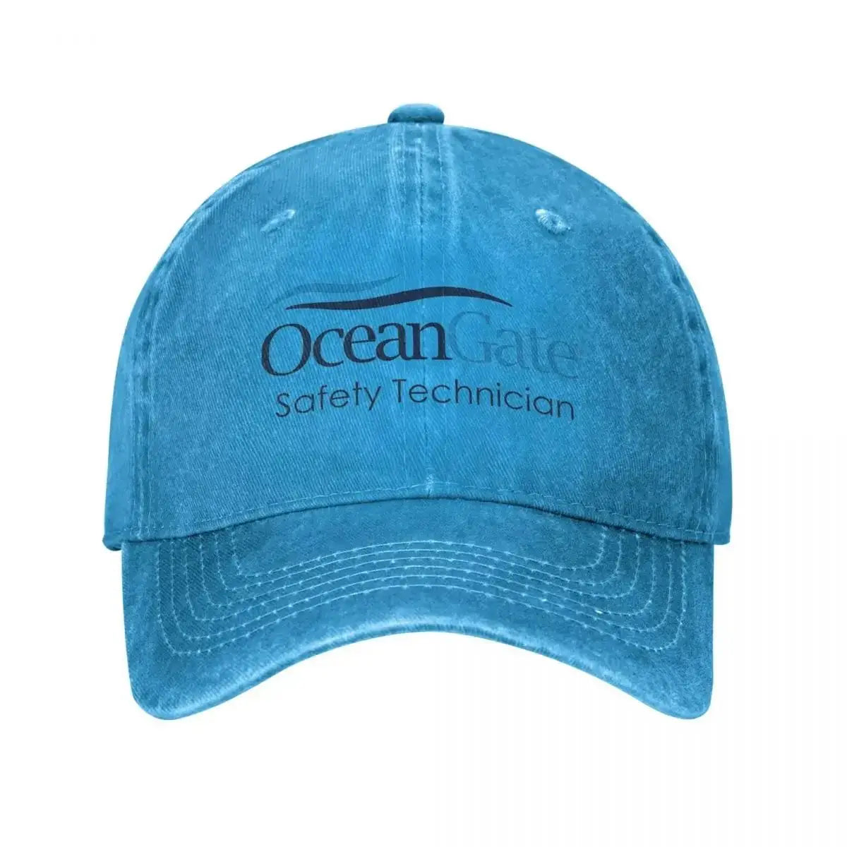 Vintage OceanGate Safety Technician Baseball Cap Unisex Style Distressed Washed Headwear Outdoor All Seasons Travel Hats Cap