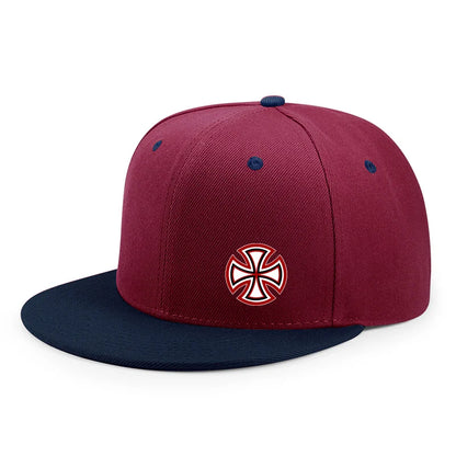 Printed Snowflake Pattern Flat Edge Baseball Cap Enlarged And Deepened