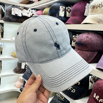 Hat Women's Four Seasons Denim Washed Old Soft Top Baseball Cap