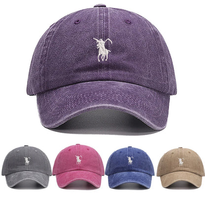 Washed Cotton Soft Baseball Caps Adjustable