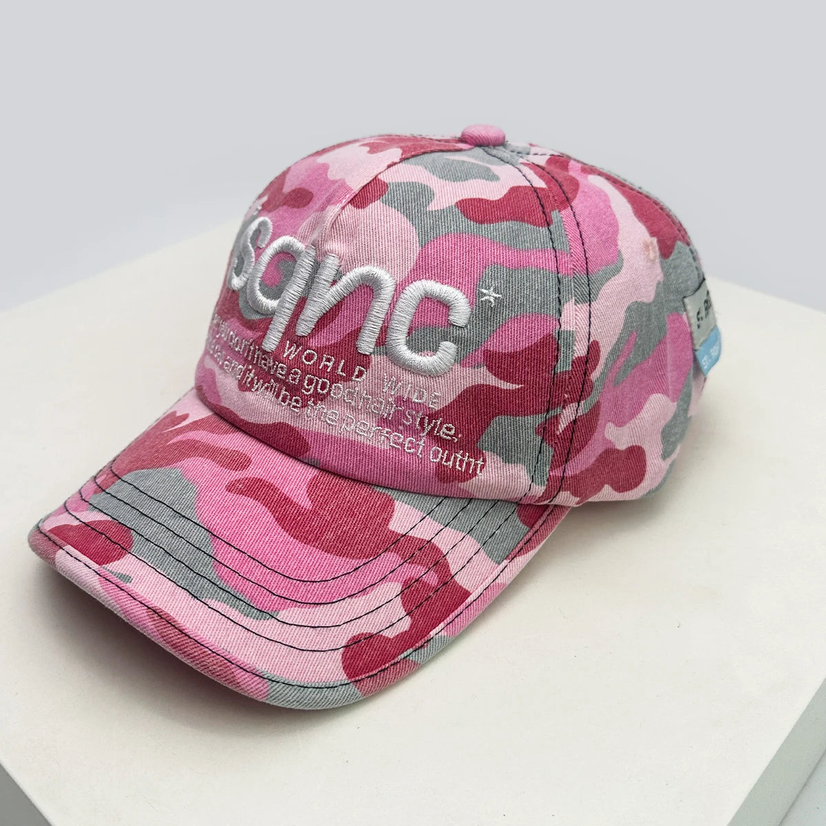 Unisex American Style Cao Letter Embroidery Baseball Hats