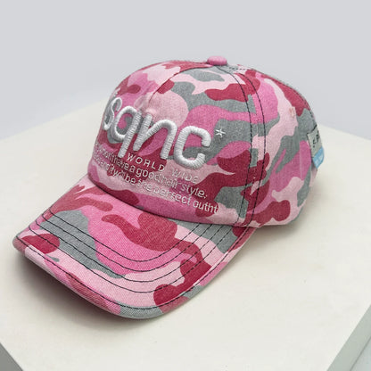 Unisex American Style Cao Letter Embroidery Baseball Hats