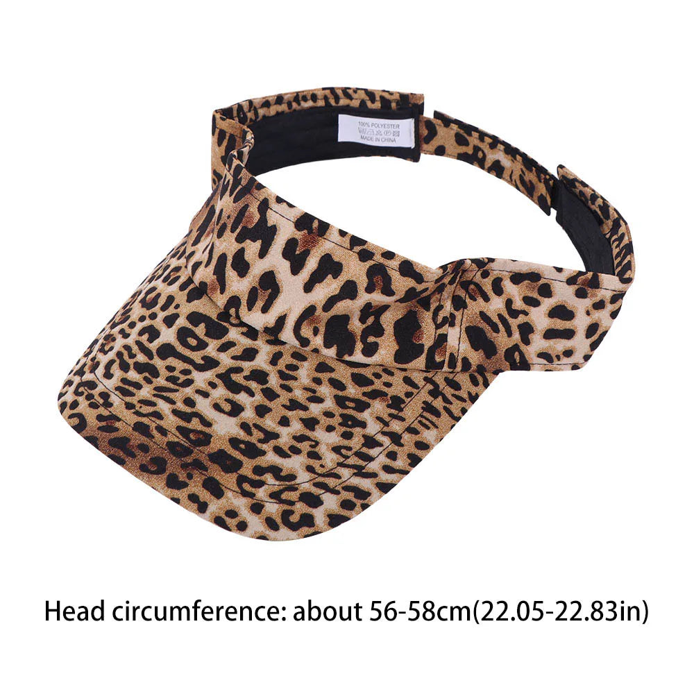 Cute Korean Style Leopard Print Sun Hat