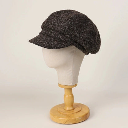 Wool Blended Newsboy Cap British Style Beret Hats
