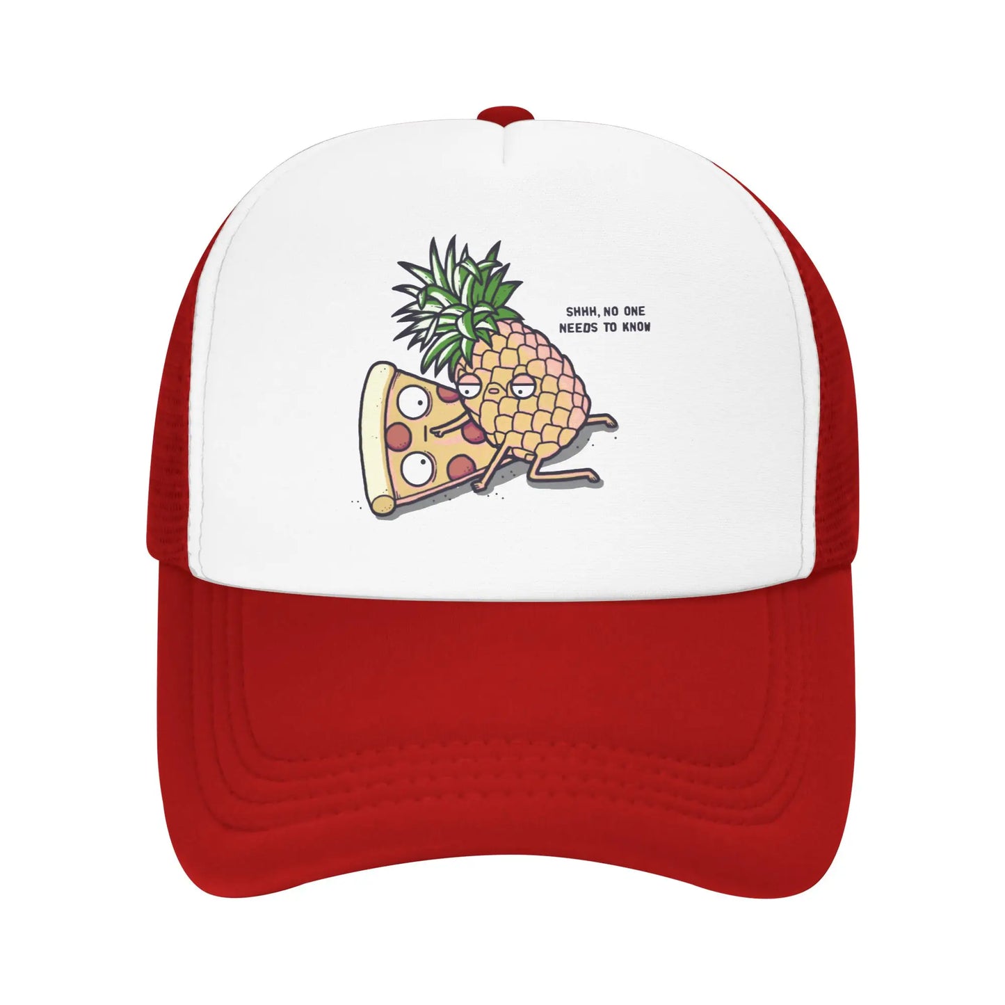 Punk Unisex Funny Pineapple Belongs On Pizza Trucker Hat