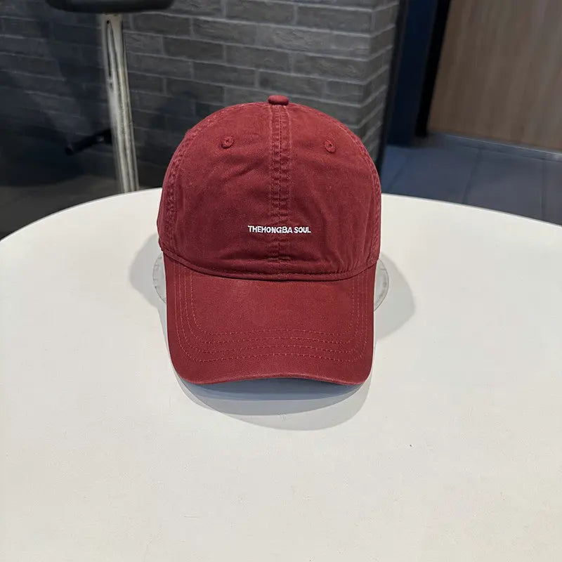 Retro Cotton Baseball Caps Spring Summer Letter Embroidery  For Men & Women