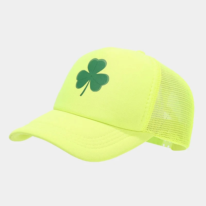 Fashion Clover Pattern Driver Hat Men's Summer Baseball Cap
