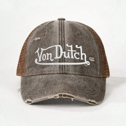 Yon Dutch Vintage Distressed Embroidered Baseball Cap