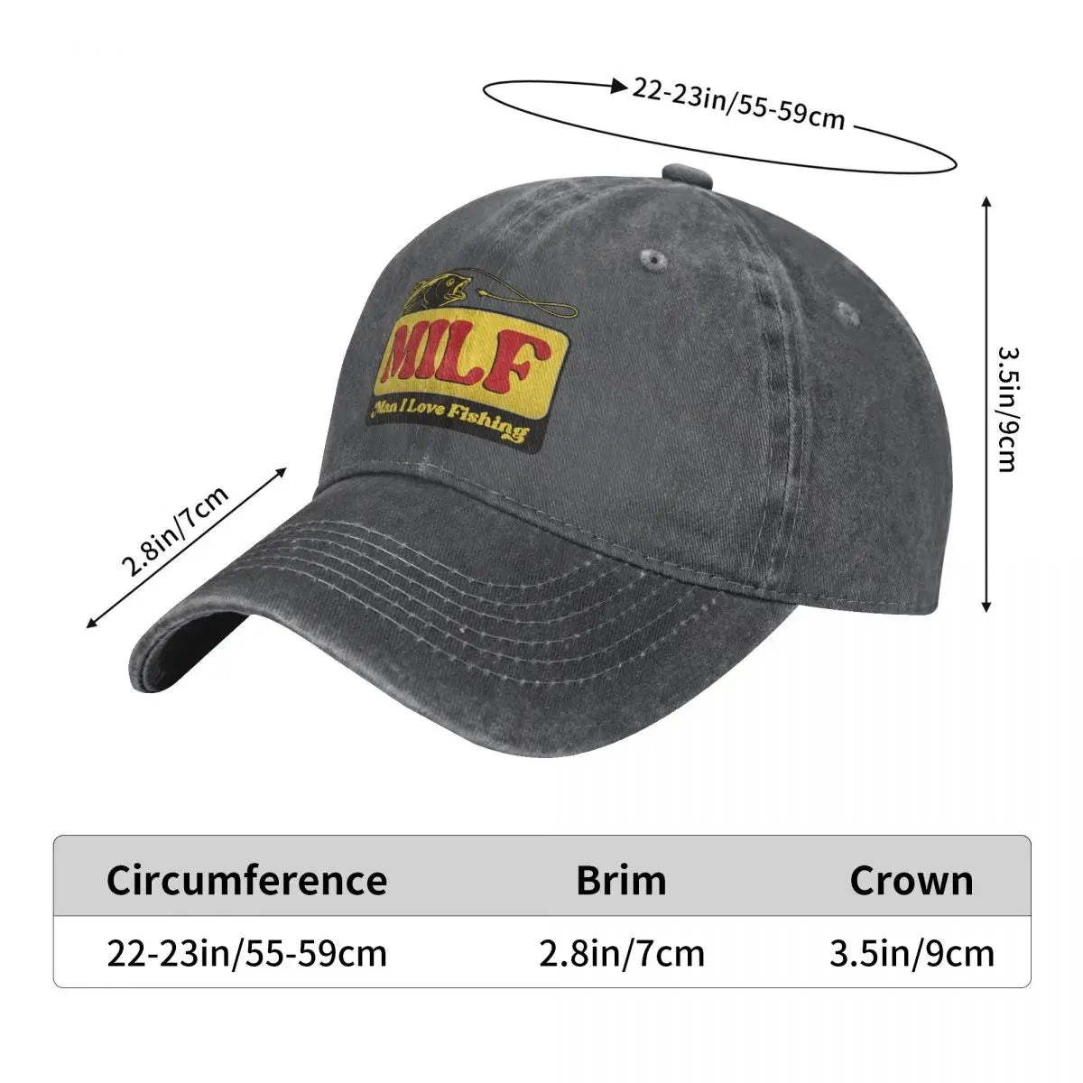 MILF Man I Love Fishing Baseball Cap Men Hats Women