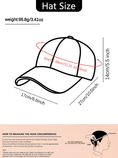 Darlin Embroidered Color Blocked Baseball Cap