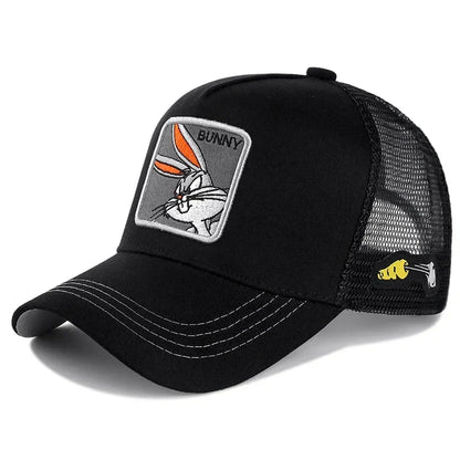 High Quality Brand Anime Cartoon Snapback Cotton Baseball Cap Men Women