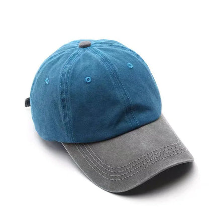 Washed Denim Snapback Hat DIY Embroidery Print Baseball Cap