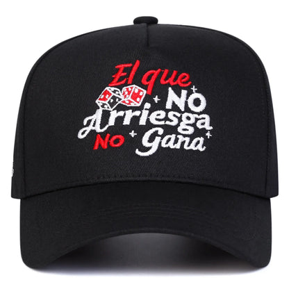 Unisex El Que No Arriesga No Gana Embroidery Baseball Caps Spring Autumn
