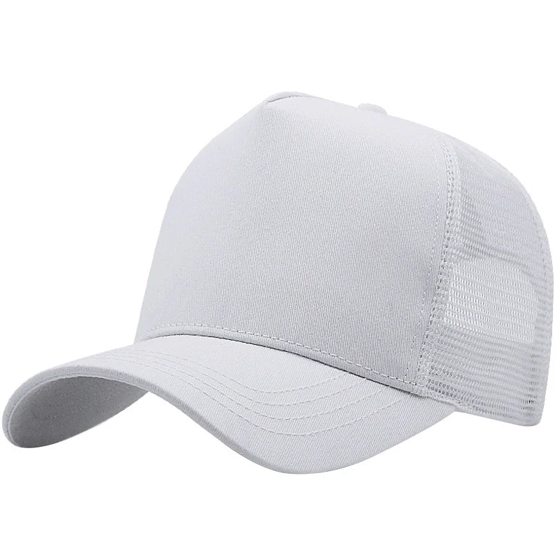 Adult Summer Cotton Lady Mesh Sun Hats Big Hat Men Plus Size Baseball Caps