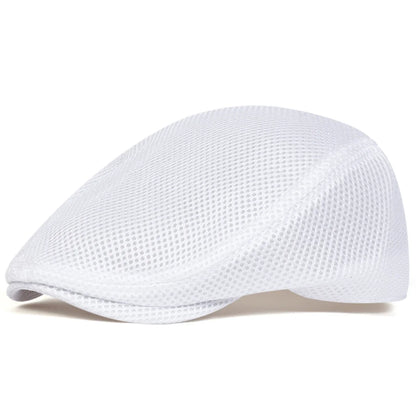 Men Mesh Breathability Newsboy Caps British Painters Hats