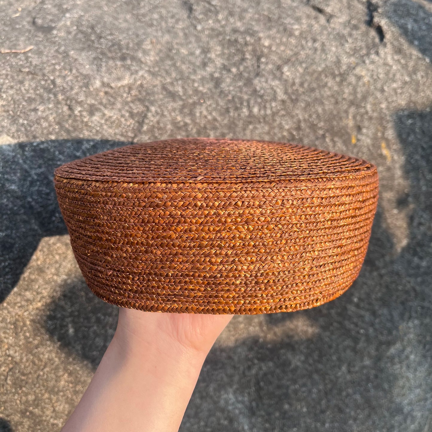 Natural Straw Sun Hat Ins Blogger Fashion Summer Flat Berets Women