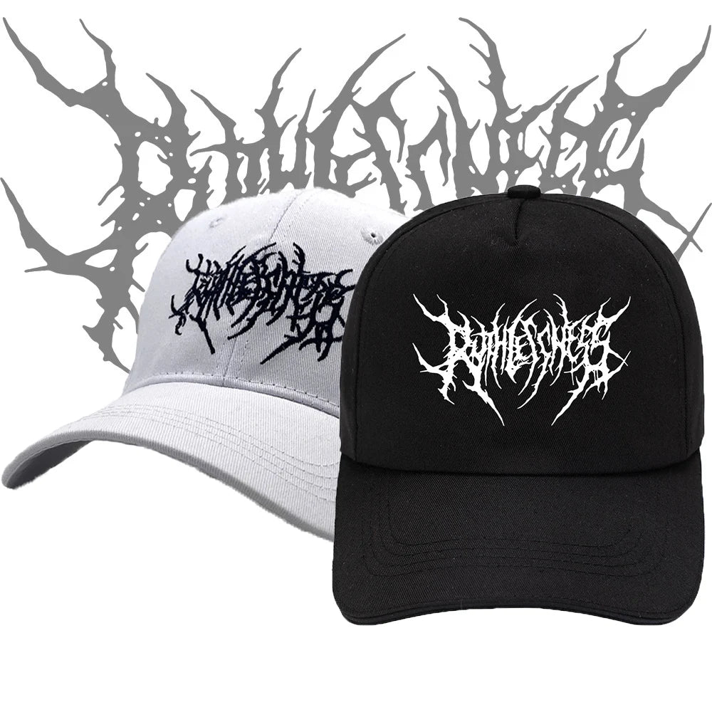Gothic Street Punk Frauen Baseball Cap Cotton Fashion Embroidery Outdoor