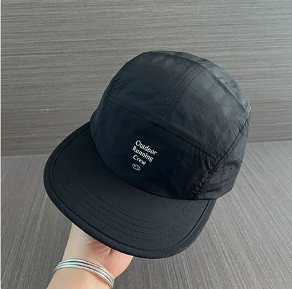 Panel Running Cap Men Women Lightweight Quick Dry Nylon Hat Outdoor Sports