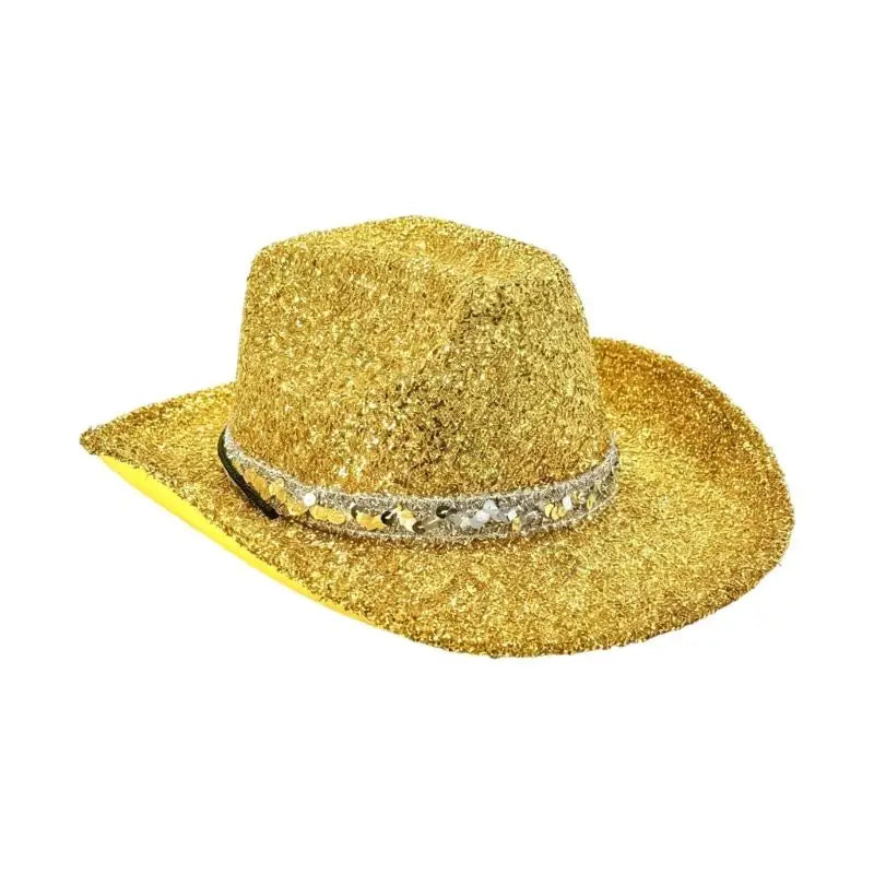 Trendy Glitter Powder Western Hat