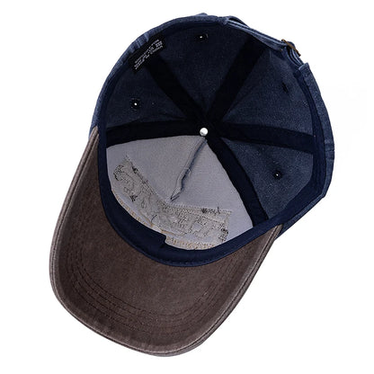 Hot Sale Unisex Washed Cotton Vintage Baseball Cap Texas Letter Embroidery