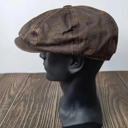 XL 60cm Waxed Paper Newsboy Cap
