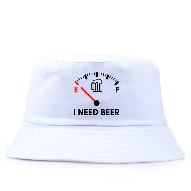 I Need Beer Reversible Bucket Hat Woman Man Outdoor