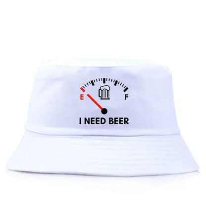 I Need Beer Reversible Bucket Hat Woman Man Outdoor