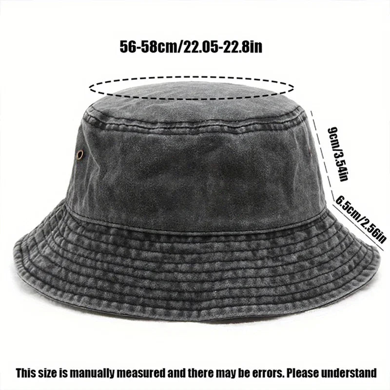 Silly Goose Washed Cotton Bucket Hat for Men Women Vintage