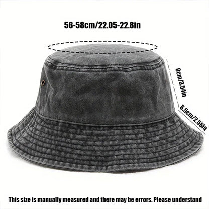Silly Goose Washed Cotton Bucket Hat for Men Women Vintage