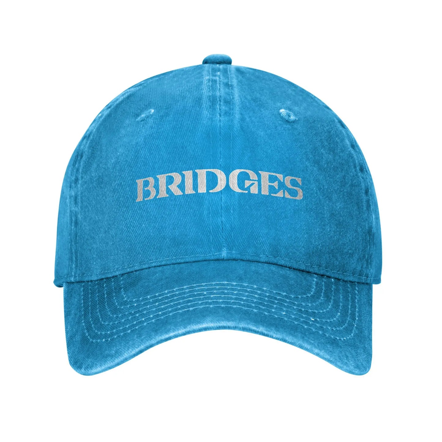 Bridges Death Stranding Logo Men Women Baseball Cap Video Game Distressed Washed