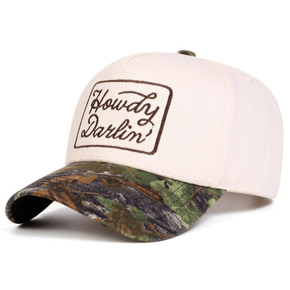 Unisex Howdy Darlin Embroidery Baseball Caps Spring and Autumn