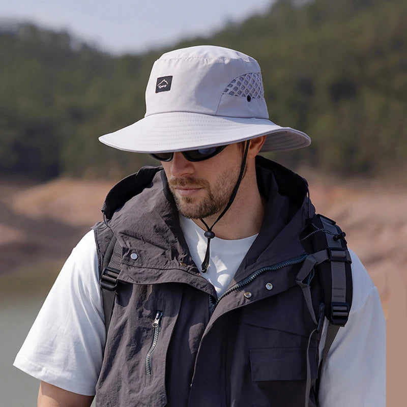 Men's Summer Bucket Hat Wide Brim Fisherman Caps