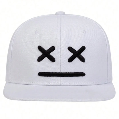 Unisex XX Smiling Face Embroidery Hip-Hop Hats