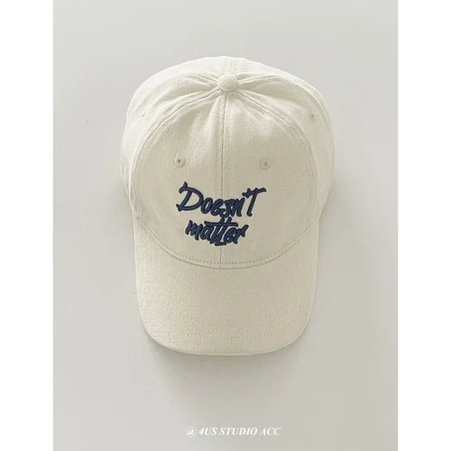Hat Women's Autumn Washed Cotton Peaked Cap Men