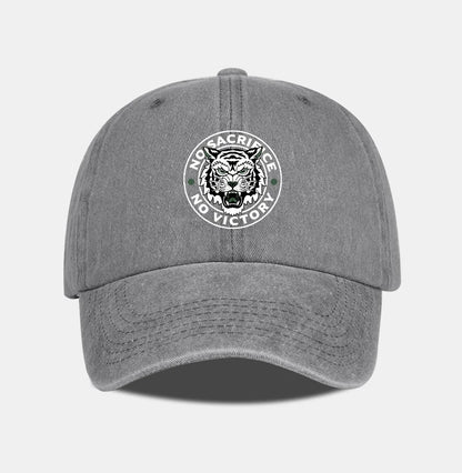 Tiger Logo Washed Baseball Cap Soft Comfortable Lightweight Breathable Adjustable Trendy Fashion Unisex
