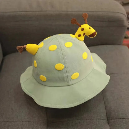 2026 Cute Cartoon Baby Bucket Hat Boys Girls Outdoor Sunshade Fisherman Cap