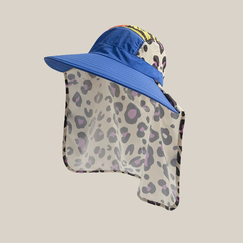 American Retro Leopard Print Splicing Baseball Caps