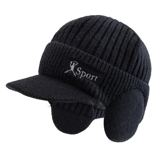 New Unisex Winter Hat Plush Fur Lined Warm Earflap Cap