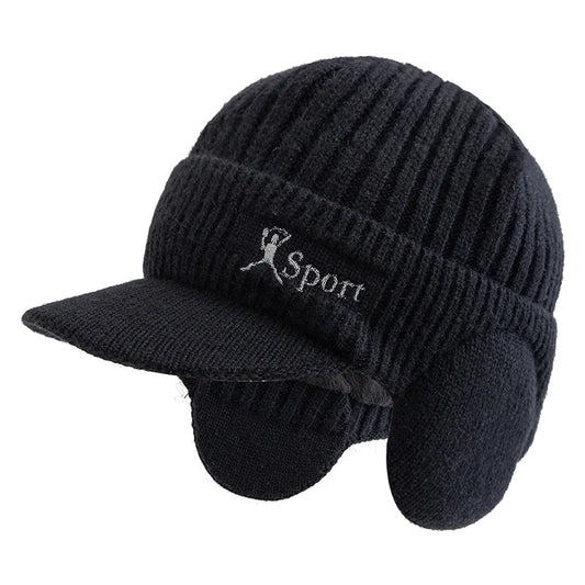 New Unisex Winter Hat Plush Fur Lined Warm Earflap Cap