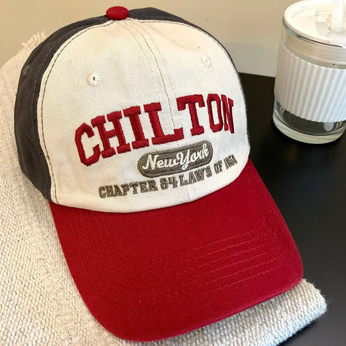 Letter Embroidery Baseball Cap Women Man