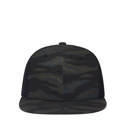 New Fashion Camouflage Web Hat, A Snapback Cotton Hat, A Flat Snapback Cap Men Hat