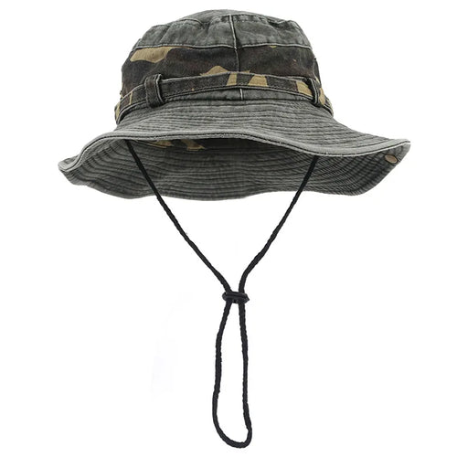 Outdoor Camo Bucket Hat Women Men Summer