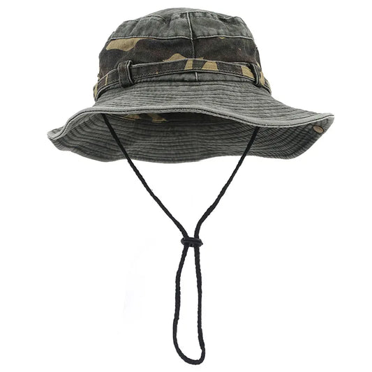 Outdoor Camo Bucket Hat Women Men Summer