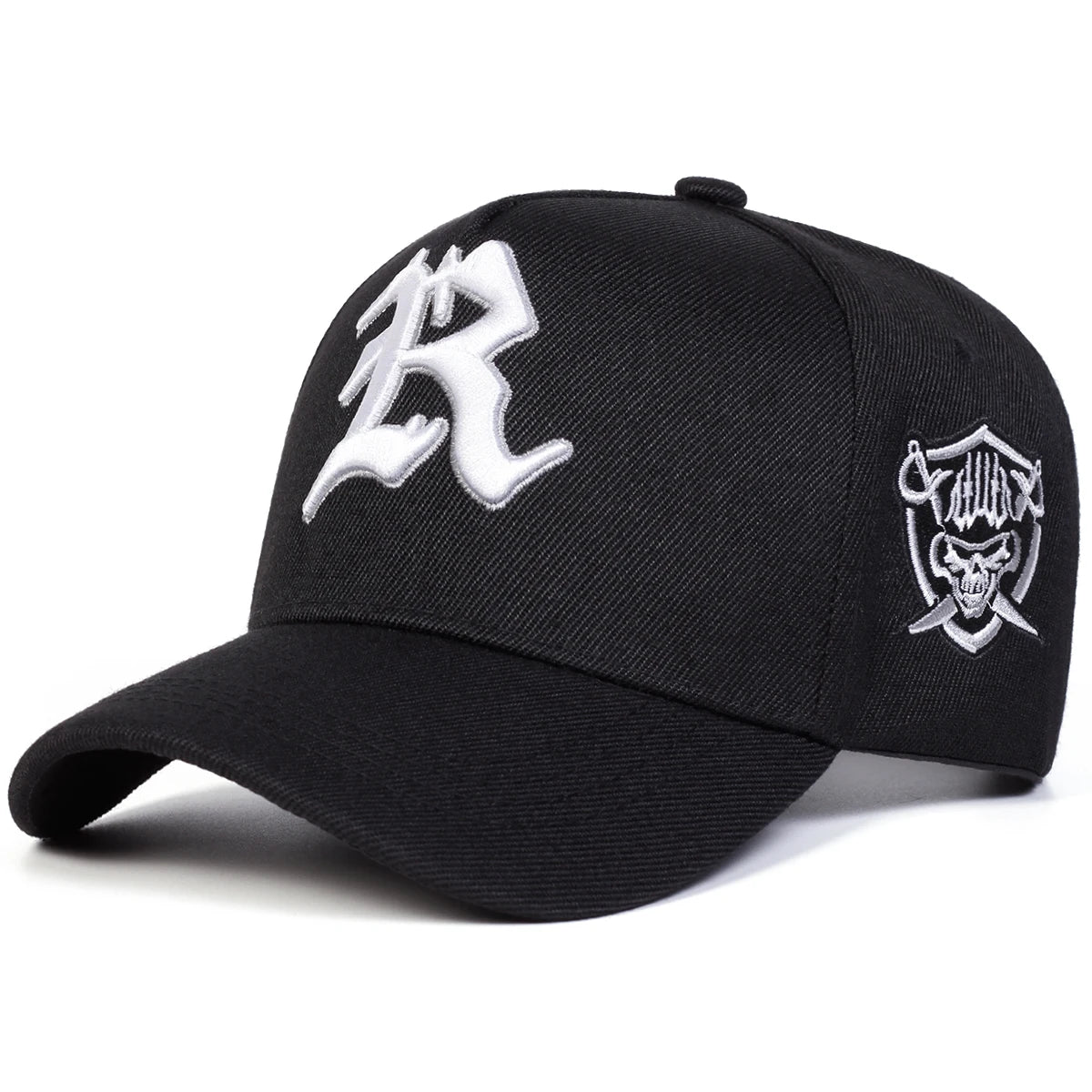 Unisex R Letter Embroidery Baseball Caps Spring Autumn Outdoor