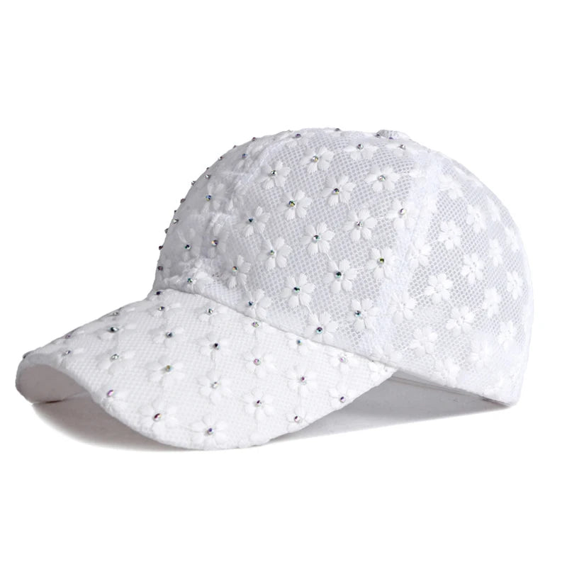New Lace Hat Women's Thin Breathable Baseball Hats