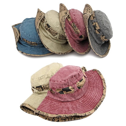 Outdoor Fisherman Hats Men Women Summer Wide Brim Bucket Hat
