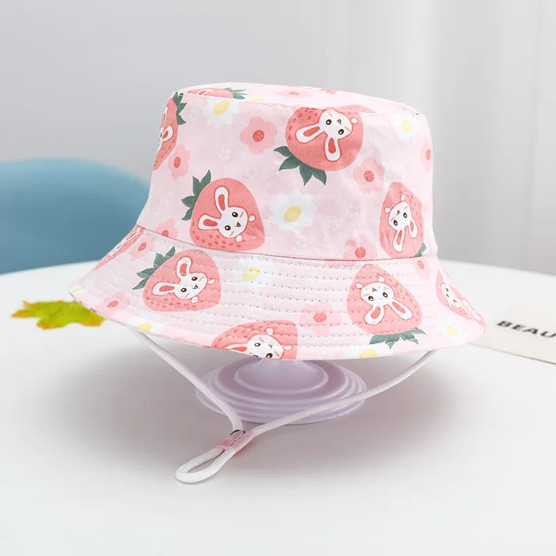 Children Panama Hat Spring Summer Baby Fisherman Hat For Boys Girls Bucket Hats